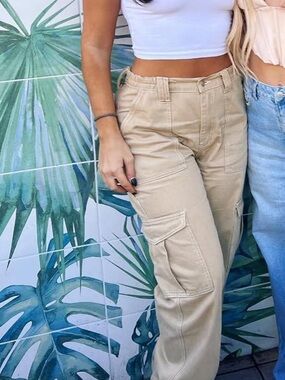 Fashion Nova Tan Cargo Pants
